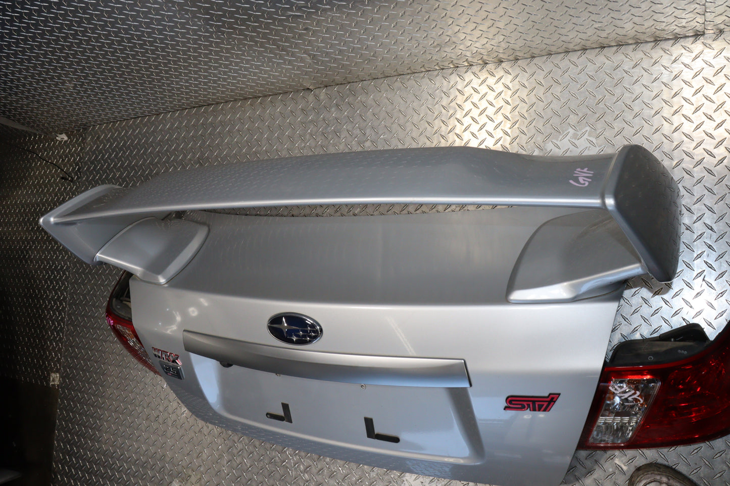 JDM 2008 - 2014 SUBARU IMPREZA WRX STI SEDAN GRB GVF REAR TRUNK W/ SPOILER, TAIL LIGHTS & REAR BUMPER