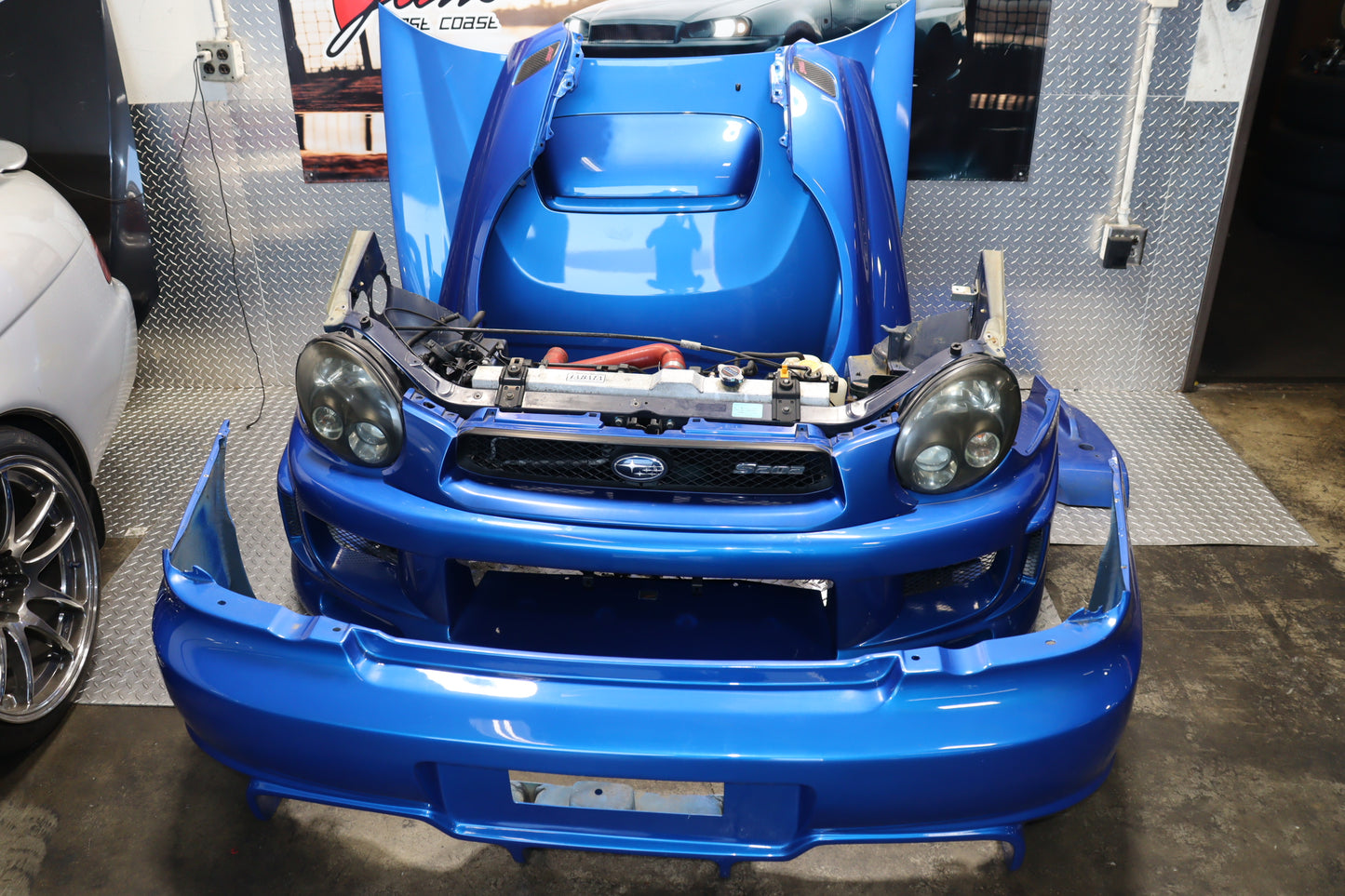 JDM SUBARU IMPREZA WRX STI S202 GDB BUGEYE COMPLETE FRONT END NOSE CUT 392/400