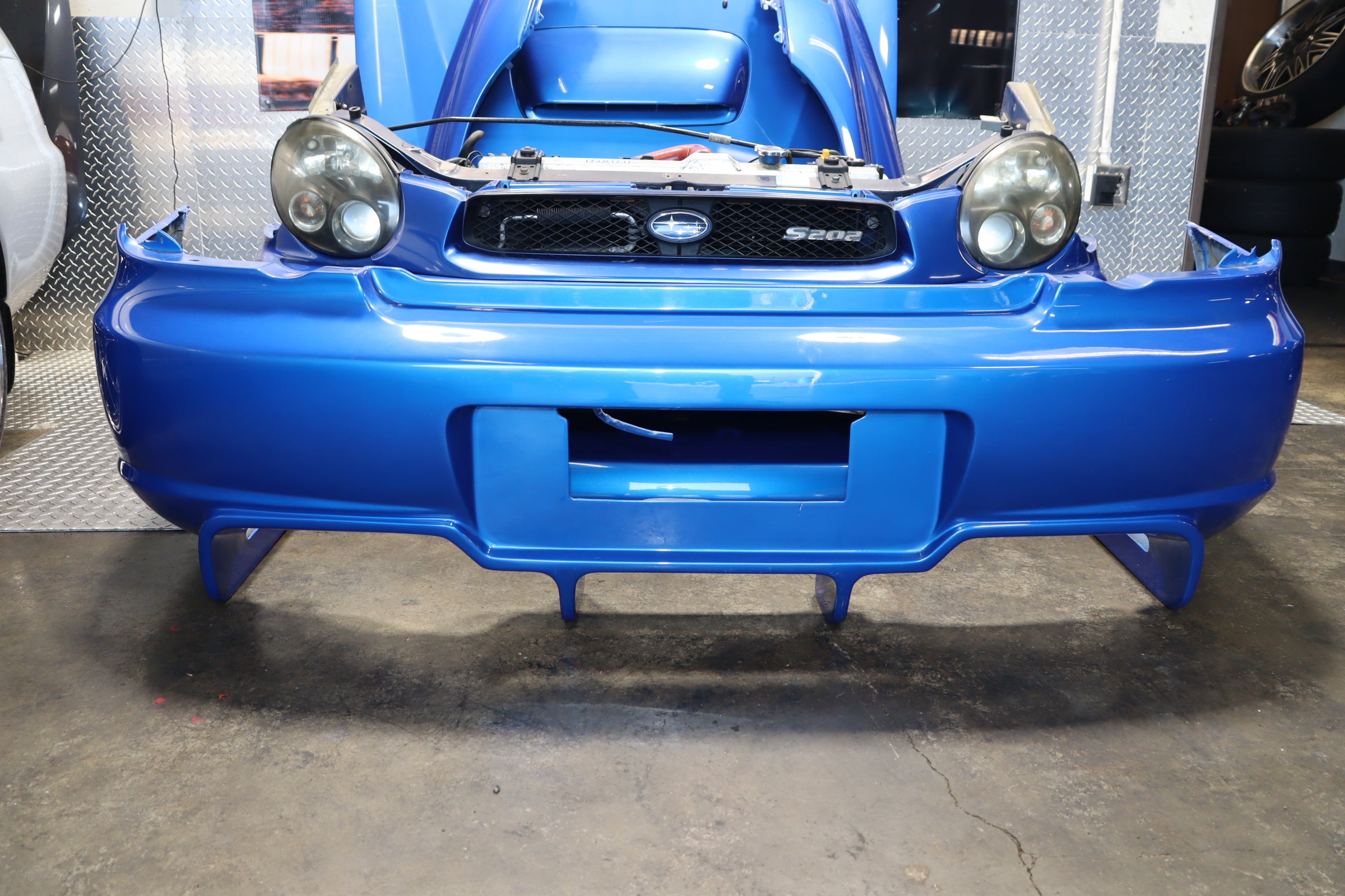 JDM SUBARU IMPREZA WRX STI S202 GDB BUGEYE COMPLETE FRONT END NOSE CUT –  JDM Westcoast