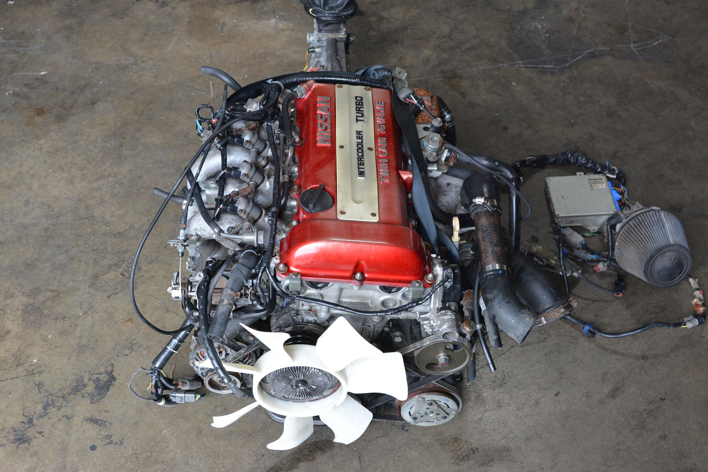 JDM SR20DET 89-93 Red-top S13 240SX Nissan Engine 2.0 5SPD ✔ Turbo Downpipe TESTED ✔